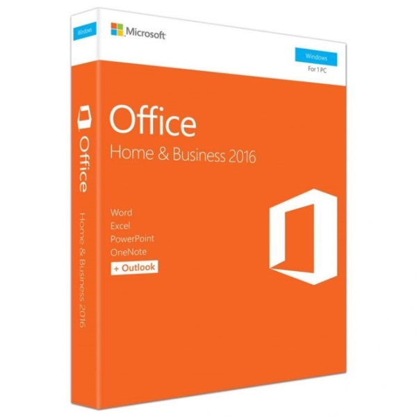 პროგრამული უზრუნველყოფა Office Home and Business 2016 32/64 English CEE Only DVD P2