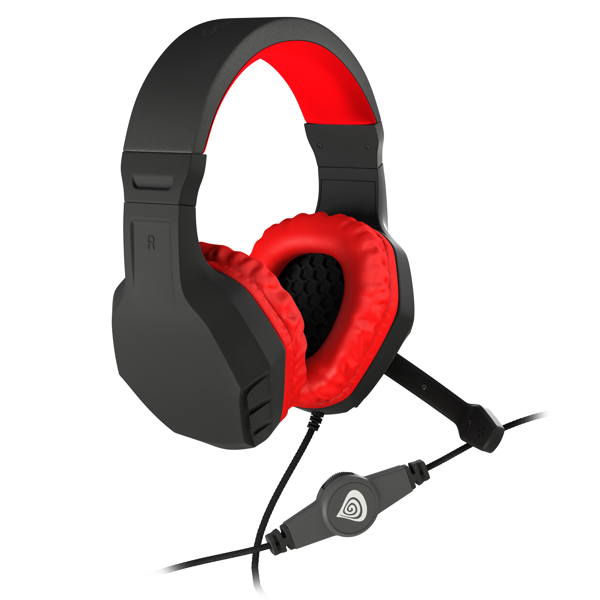 ყურსასმენი Genesis Argon 200, Mini Jack, Wired, Gaming Headsets, Red 