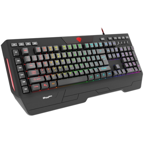 კლავიატურა GENESIS  GAMING KEYBOARD RHOD 600 RGB US LAYOUT WITH RGB BLACKLIGHT AND SOFTWARE