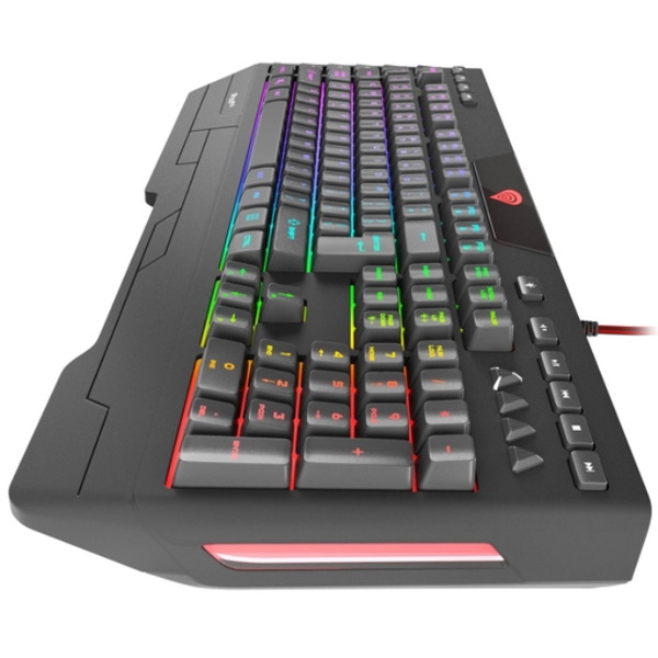 კლავიატურა GENESIS  GAMING KEYBOARD RHOD 600 RGB US LAYOUT WITH RGB BLACKLIGHT AND SOFTWARE