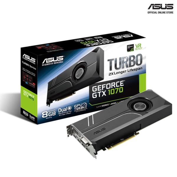 ვიდეო დაფა PCI EXPRESS 8GB ASUS  TURBO-GTX1080-8G ,,DVI,HDMI*2,DP*2,8G,D5X