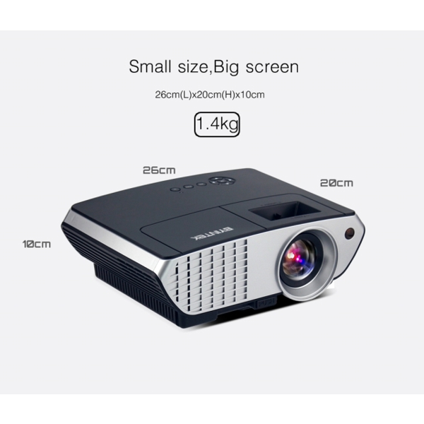 პროექტორი BYINTEK BL126 HDMI USB LCD LED projector Resolution 800x600 MAX resolution 1920x1080 FHD  HDMI USB 