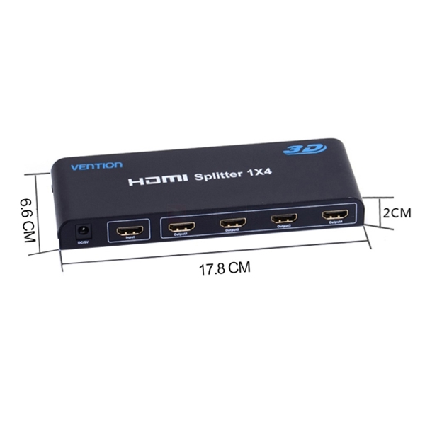 სპლიტერი Vention VAA-S04 1In 4Out HDMI Splitter