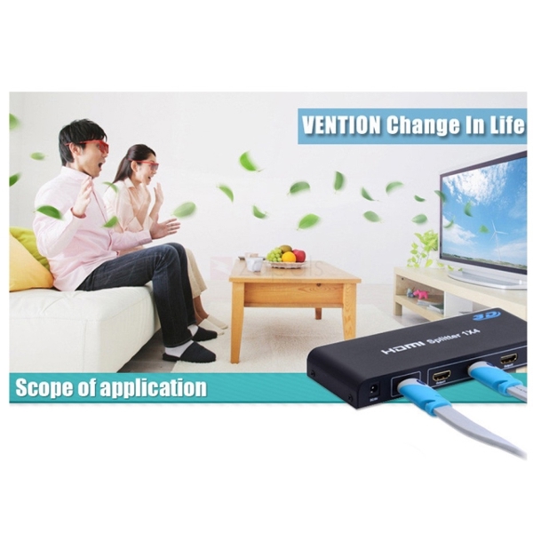 სპლიტერი Vention VAA-S04 1In 4Out HDMI Splitter