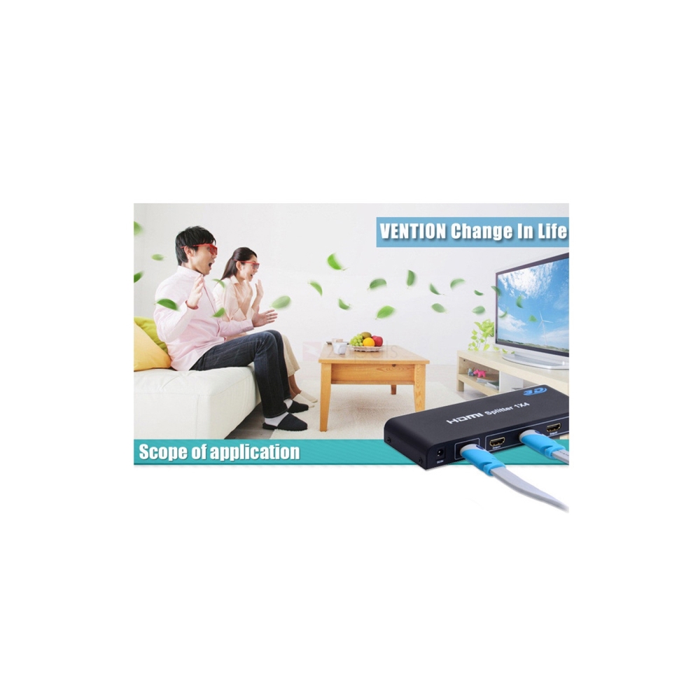 სპლიტერი Vention VAA-S04 1In 4Out HDMI Splitter