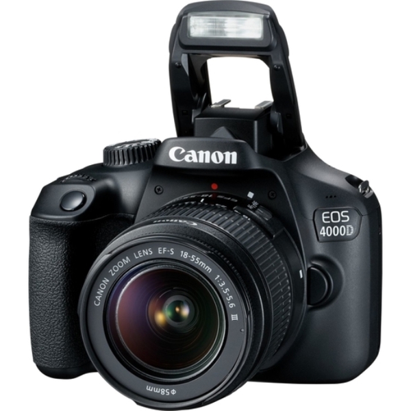 CANON EOS  4000D 18-55DC III 18.0 MP, APS-C SENSO  WI-FI, BLACK