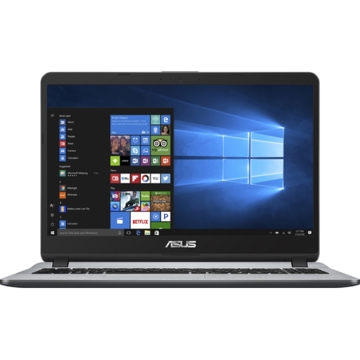 ნოუთბუქი ASUSTEK ASUS X507UA SILVER  15.6" HD, I3 6006U, 4GB, 1TB, GRAPHICS 520 NO ODD, NO OS