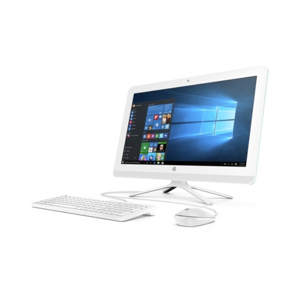 All in one კომპიუტერი HP All-in-One PC HP, 21.5", LED, Intel Core i3 7100U, 2.4 GHz, 1920 x 1080, Intel core i3, 4GB, Free Dos, DDR4, 1TB, 7200rpm, HDD, Disc, 2, NVIDIA, 2BW20EA, YES, 5.53, HDMI, USB 2.0, USB 3.0, RJ-45 , 539 x 397 x 184