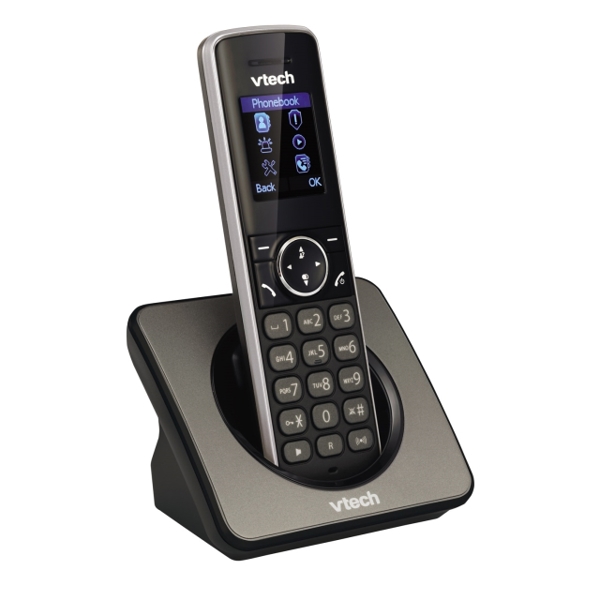 სახლის უსადენო ტელეფონი VTech PS1200 DECT 6.0 Answering System and Caller ID Black