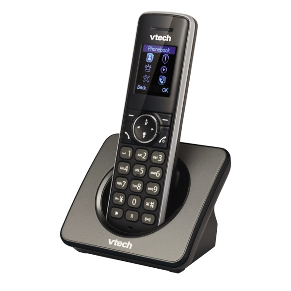 სახლის უსადენო ტელეფონი VTech PS1200 DECT 6.0 Answering System and Caller ID Black