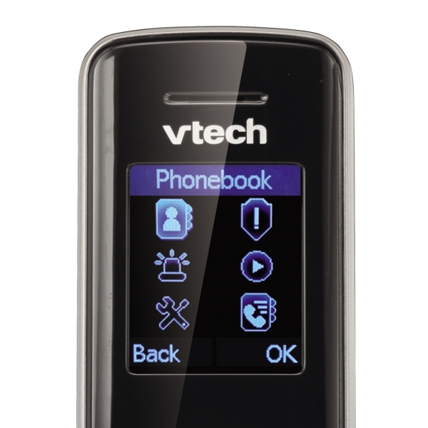 სახლის უსადენო ტელეფონი VTech PS1200 DECT 6.0 Answering System and Caller ID Black