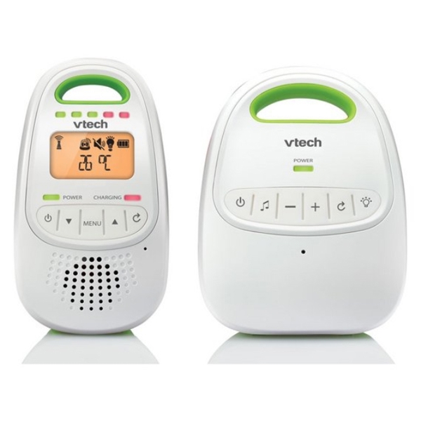 რადიო ძიძა VTech® BM2000 Display Safe & Sound Digital Audio Baby Monitor 300m range Recharging batteries / Night light White/Green 