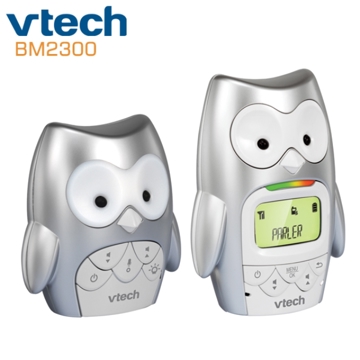 რადიო ძიძა VTech® BM2300 Display Safe & Sound Digital Audio Baby Monitor 300m range recharging batteries / Temperature Senson / Night light / Silver