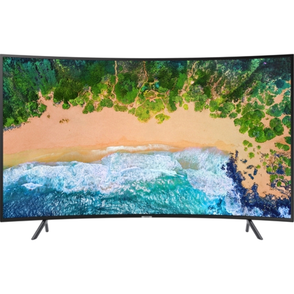 ტელევიზორი LED SAMSUNG TV 55" (124CM) UE55NU7300UXRU  SILVERBLACK  CURVED SMART UHD 3840X2160  DVB-T2CS2  4XHDMI 4XUSB WIFI LAN CI+