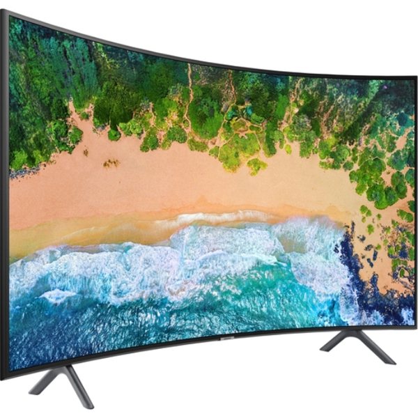 ტელევიზორი LED SAMSUNG TV 55" (124CM) UE55NU7300UXRU  SILVERBLACK  CURVED SMART UHD 3840X2160  DVB-T2CS2  4XHDMI 4XUSB WIFI LAN CI+