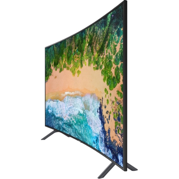 ტელევიზორი LED SAMSUNG TV 55" (124CM) UE55NU7300UXRU  SILVERBLACK  CURVED SMART UHD 3840X2160  DVB-T2CS2  4XHDMI 4XUSB WIFI LAN CI+