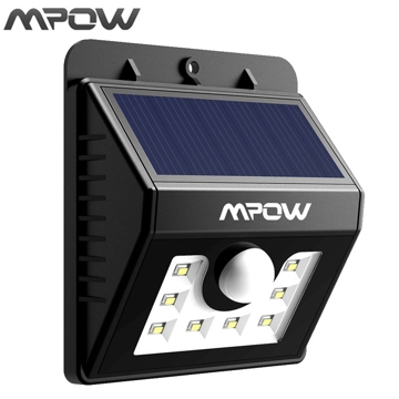 MPOW MSL5 8 LED Solar Light with Motion Sensor