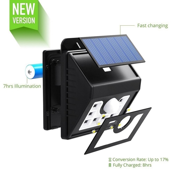 MPOW MSL5 8 LED Solar Light with Motion Sensor