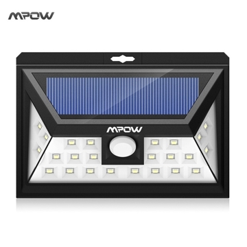 MPOW 24 LED MPCD011BB solar light with 3 Modes Motion Activated 