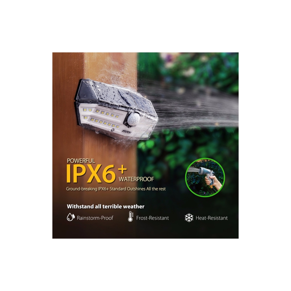 Mpow Sensor MPCD137AB model 30 LED solar lamp, waterproof