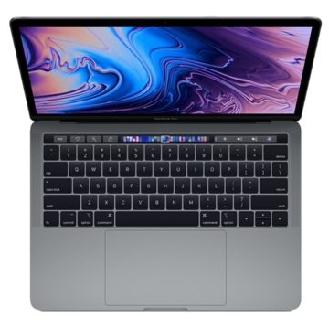 ნოუთბუქი MACBOOK PRO 13-INCH WITH TOUCH BAR, 2018 , 2.3 GHZ  QUAD -CORE INTEL CORE I5- 8 TH GENERATION 256GB - SPACE GREY-ZKMR9Q2RUA