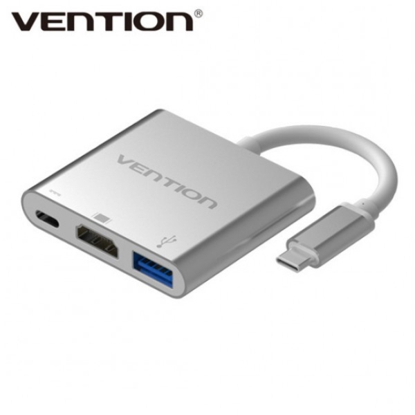 Vention CGBW0 Type-c Male To HDMI Type-c USB3.0 Female Adapter