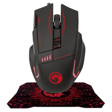 მაუსი MARVO G909+G1WIRED  GAMING MOUSE AND MOUSE PAD