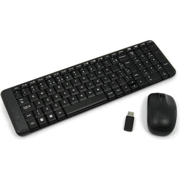 კლავიატურა + მაუსი Logitech 920003169, Wireless, USB, Keyboard And Mouse, Black