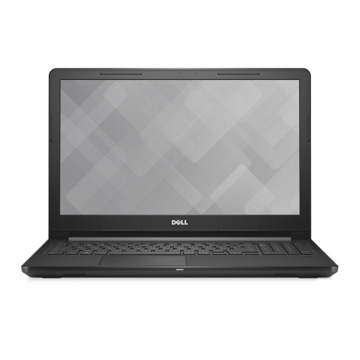 ნოუთბუქი DELL Vostro 15 3568 Intel Core i3-6006U (3M Cache, up to 2,0 GHz) 15.6" HD (1366 x 768) 4GB (1x4GB DDR4 2400MHz, Up to 16GB) 500GB SATA (5.4k rpm) 2.5" Intel HD Graphics 620  DVD-RW Dell Wireless 1810 Card (802.11AC Dual-Band Wi-Fi + Bluetooth 4.0) Ports: HDMI, VGA, SD card reader, 1xUSB 2.0, 2xUSB 3.0, RJ-45, Combo jack. 40 WHr, 4-Cell Battery (removable)l, 45 Watt AC Adapter,Black, 