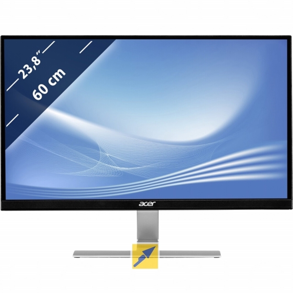 მონიტორი Acer EcoDisplay 60cm 23.8" W, RT240Ybmid, 16:9 FHD ZeroFrame IPS LED 4ms 100M:1 ACM 250nits DVI HDMI MM EURO/UK EMEA MPRII Black