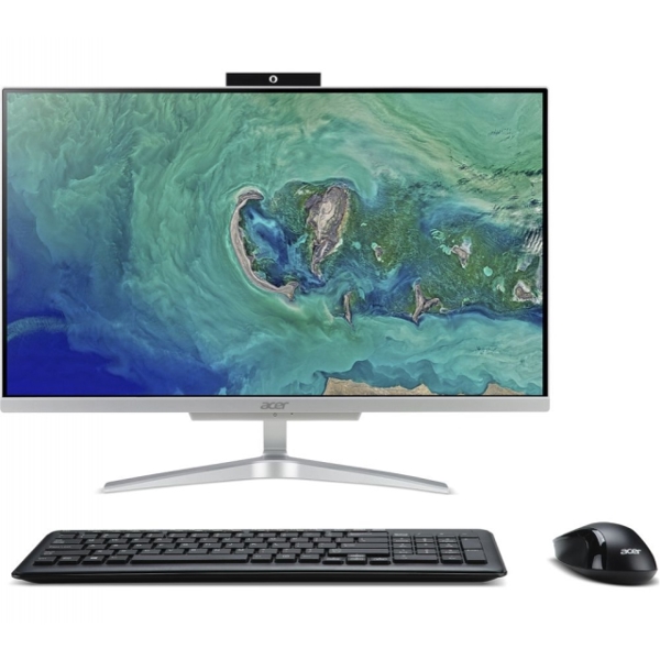 All in One კომპიუტერი Acer Aspire C24-860 AIO 23.8"FullHD Intel Core i3 7130u 4 ГБ DDR4 2400 1 ТБ 5400rpm Intel HD Graphics WiFi+BT Mouse+Keyboard USB FreeDOS