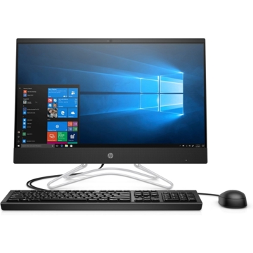 ALL IN ONE კომპიუტერი HP 200G3-21.5All-in-i3-8130u / 4GB / 1TB HDD / DOS / DVD-WR n-Windows / 1yw / kdb / USBmouse / Realtek AC 1x1 WW with 1 Antenna / Sea and Rail / Jet Black Plastic