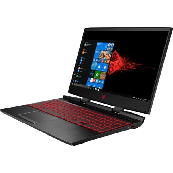 ნოუთბუქი HP COMPAQ OMEN 15 BY   15.6 FHD   I7-8750HQ,  12GB,  1TB+128GB, GTX 1050TI 4GB, FREEDOS, NO ODD  BLACK