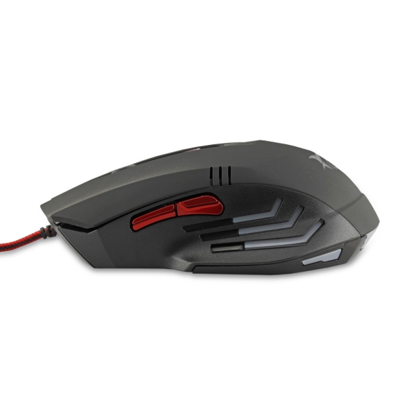 მაუსი WHITE SHARK GAMING MOUSE GH-1602 HANNIBAL  3200 DPI BLACK \RED