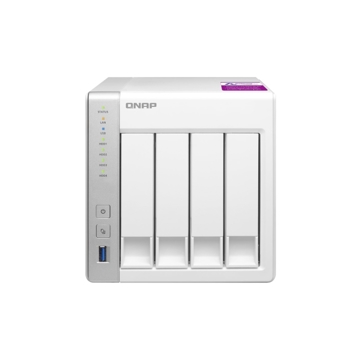 Storage system Qnap TS-328 3-bay Tower RAID 5 NAS with Feature-rich Applications for Home & Office: Annapurna Labs AL314 Quad-core 1.7GHz, 1GB DDR3 SODIMM RAM (max 8GB), SATA 6Gb/s, 2x GbE LAN, 3 x USB3.0, HDD hot-swappable