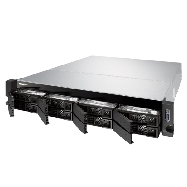 Storage System Qnap TS-832XU-4G 8-bay Rack Cost-effective quad-core NAS with dual 10GbE SFP+ ports: Annapurna Labs Alpine AL-324 ARMv8 Cortex-A57 Quad-core 1.7 GHz processor Architecture: 64-bit, 4 GB DDR4 (1 x 4GB), 2 x 10GbE SFP+,