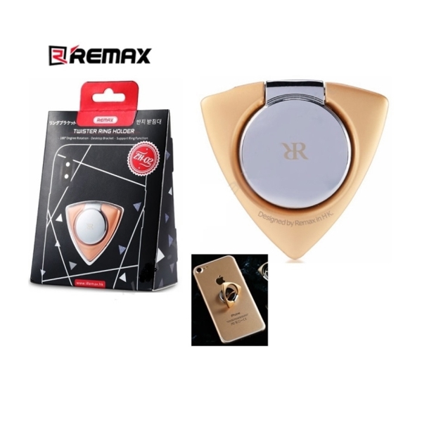 მობილურის დამჭერი ბეჭედი REMAX Twister Ring Holder ZH-02 Gold