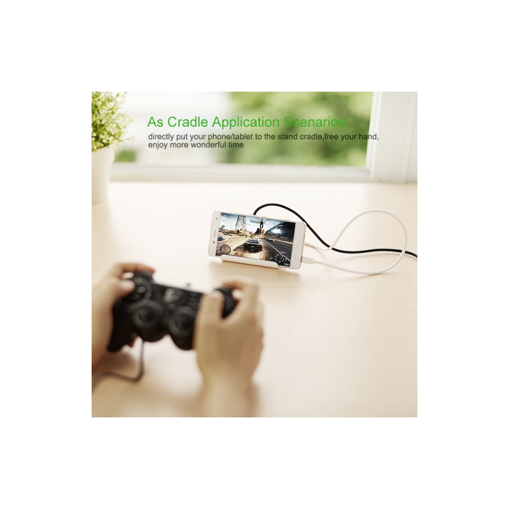 USB ჰაბი UGREEN CR123 (30224) USB 2.0 4 Port HUB 1m White