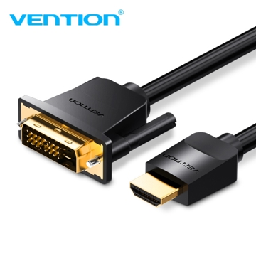 HDMI to DVI  კაბელი VENTION ABFBH HDMI to DVI  2M Black