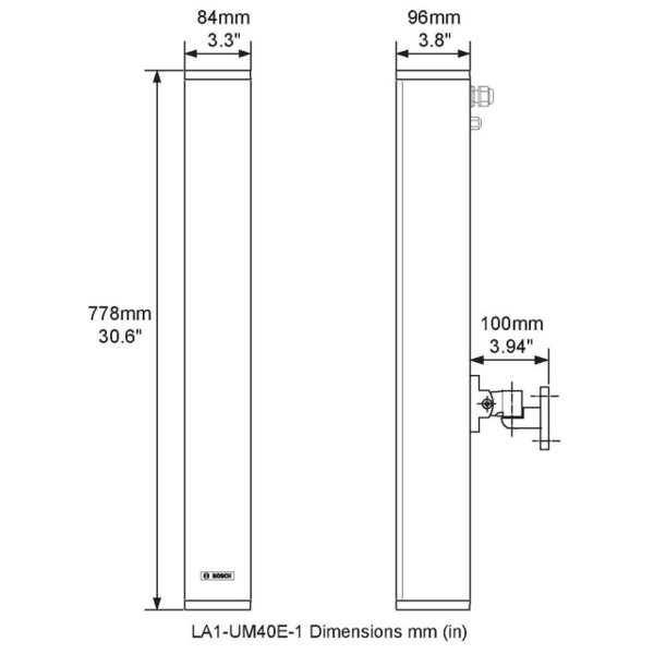 დინამიკი Bosch METAL COLUMN LOUDSPEAKER 40W (DEMO)