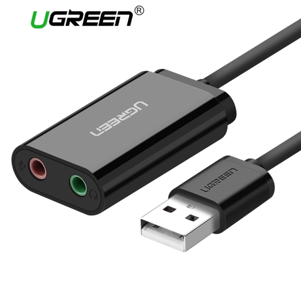 USB ხმის ბარათი UGREEN US205 (30724) USB Sound Card External 3.5mm USB USB Adapter