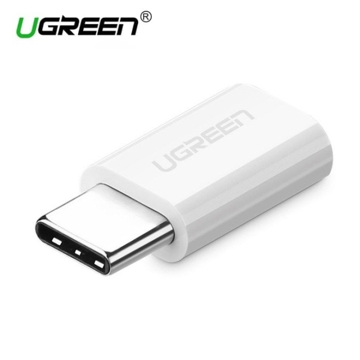 ადაპტორი UGREEN US157 (30864) USB 3.1 Type-C to Micro USB Adapter ABS case White Type C to Micro USB Adapter OTG Type-C Converter for Macbook One Plus 6 Type usb-C Adapter for LG G5 Xiaomi