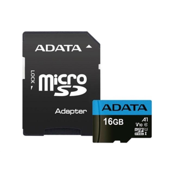 SD ბარათი ADATA Premier UHS-I 16 GB MicroSDHC Flash memory class 10 Adapter