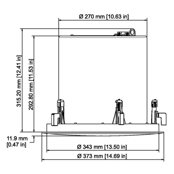 დინამიკი Bosch PREMIUM SOUND 60 W 8" CEILING LOUDSPEAKER (SET OF 2PCS) (DEMO)