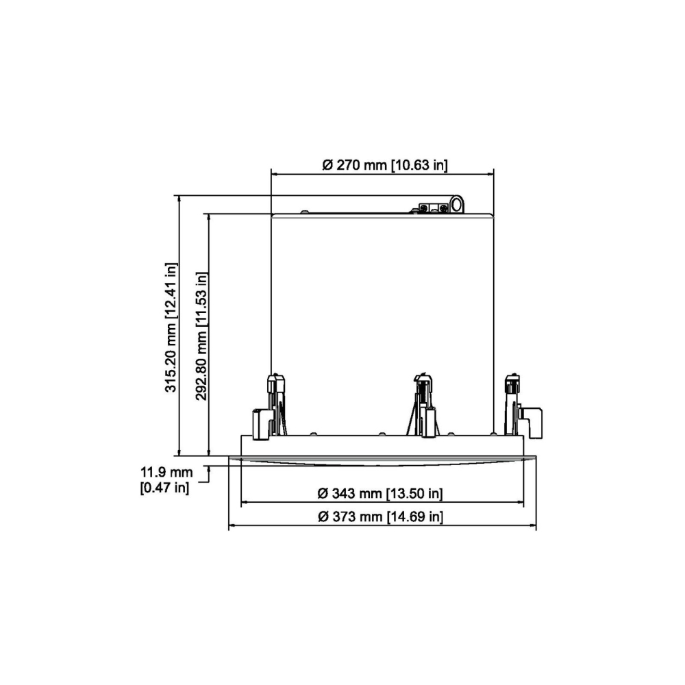დინამიკი Bosch PREMIUM SOUND 60 W 8" CEILING LOUDSPEAKER (SET OF 2PCS) (DEMO)