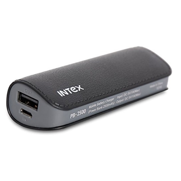 პორტატული დამტენი 3696- INTEX Mobile Power Bank PB03 2500MaH