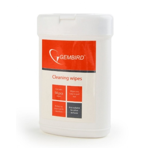 ეკრანის საწმენდი ACCESSORIE - GMB CK-703 CLEANING WIPES 50pcs ACCESSORIE   (Gembird Ck-703)