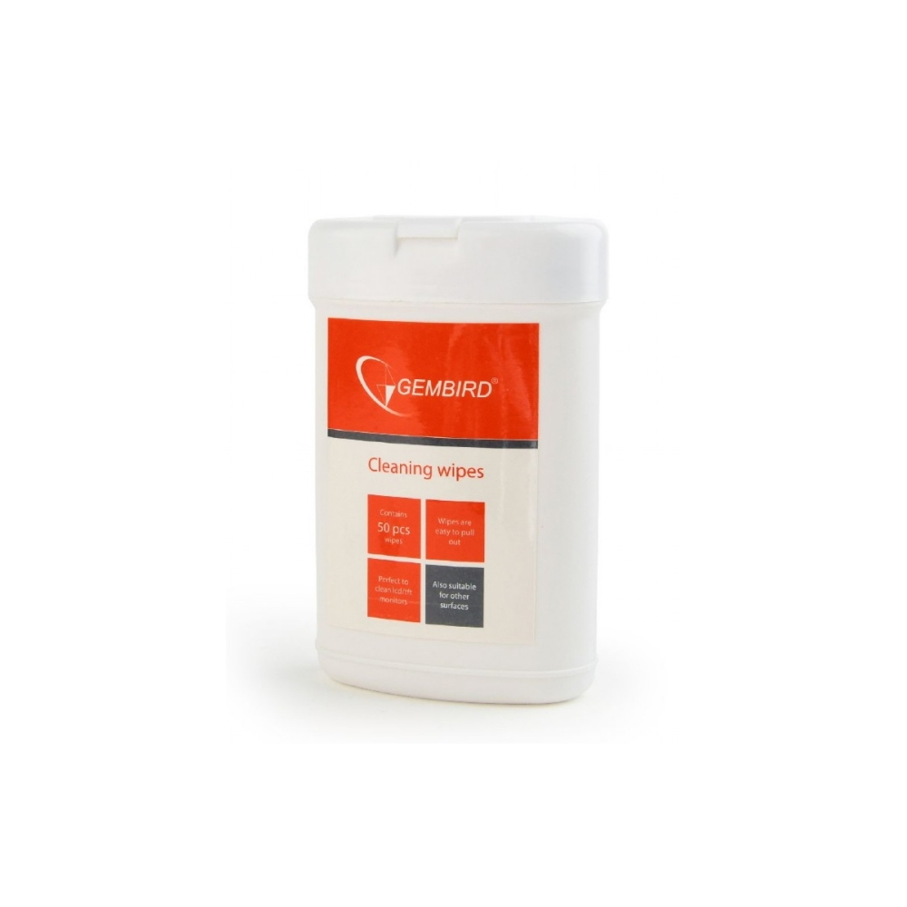 ეკრანის საწმენდი ACCESSORIE - GMB CK-703 CLEANING WIPES 50pcs ACCESSORIE   (Gembird Ck-703)