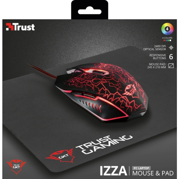 მაუსი GXT 783 GAMING MOUSE & MOUSE PAD