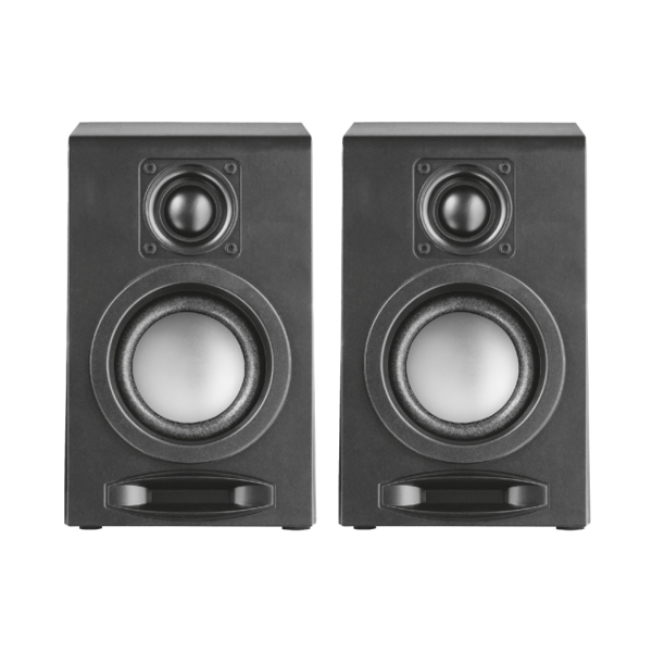 დინამიკი TRUST CUSCO COMPACT 2.0 SPEAKER SET , 10W peak power (5W RMS) , USB powered – no wall power needed, Inline volume control - Balck -Silver